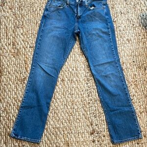 Levi's Blue Straight Leg Jeans with Classic Stitching